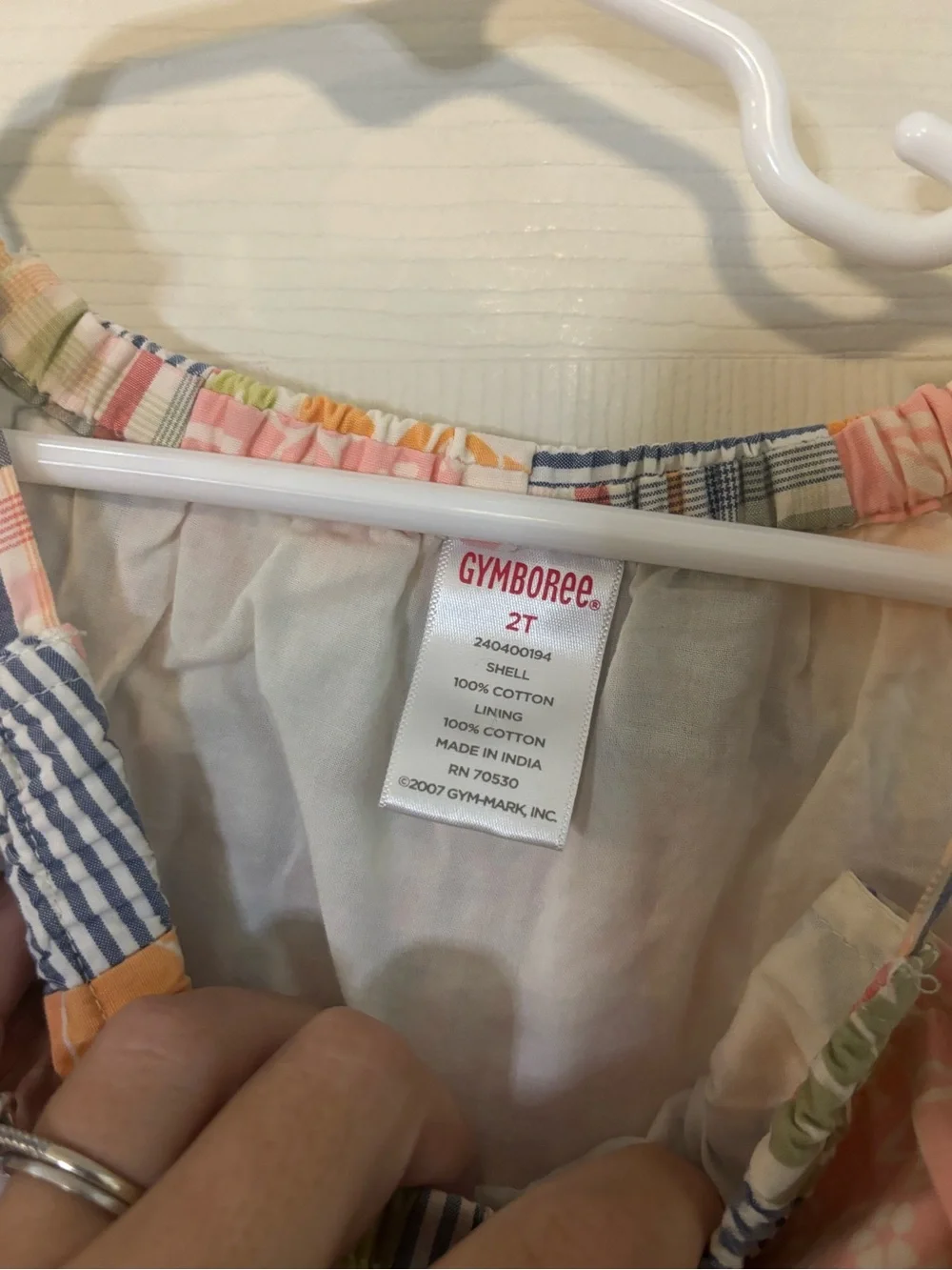 Gymboree Pink Patchwork Floral & Stripe Sundress